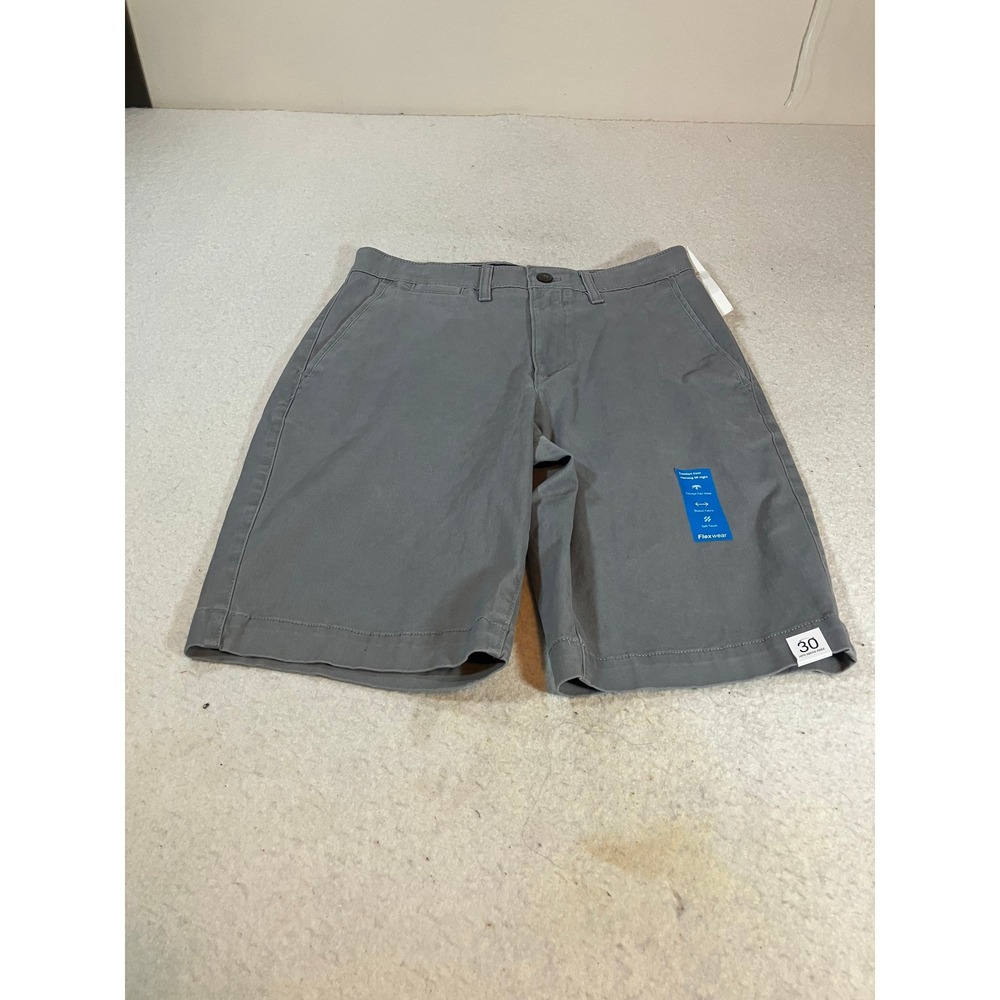 Sonoma Goods For Life Flexwear Grey Chino Shorts Mens Size 30 NWT